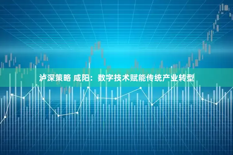 泸深策略 咸阳：数字技术赋能传统产业转型